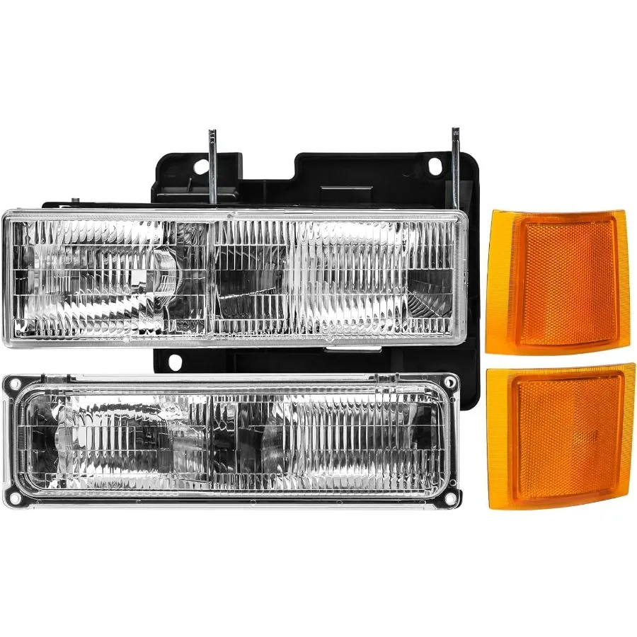 مجموعة المصابيح الأمامية المتوافقة مع شاحنة تشيفي 94-98 OBS، 1994-1998 تشيفي سيلفرادو، 1992-1994 بليزر، 92-99 تشيفي سوبوربان، 95-0 #5