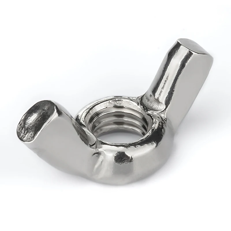2-20pcs M3 M4 M5 M6 M8 M10 M12 316 Stainless Steel Hand Tighten Nut Butterfly Nuts Wing Nuts Tye A Squate Wing nuts
