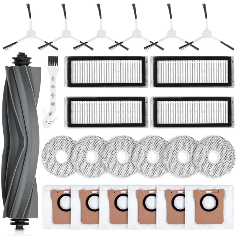 Accessories For Dreame L20 Ultra / L20 Ultra Complete Robot Vacuum Cleaner. Main Brush Filters Cloths Dust Bags Brushes