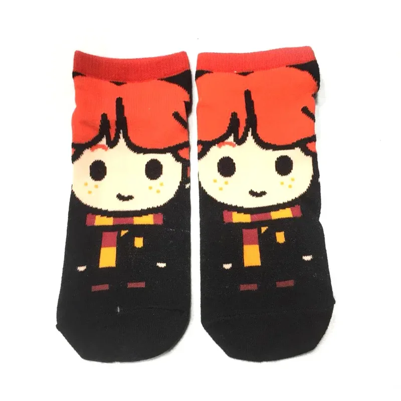 NEW Harried Socks series Movie&TV Hermione Ron Malfoy Magic Academy Badge accessories Various cartoon socks Boys Girl Sport Sock