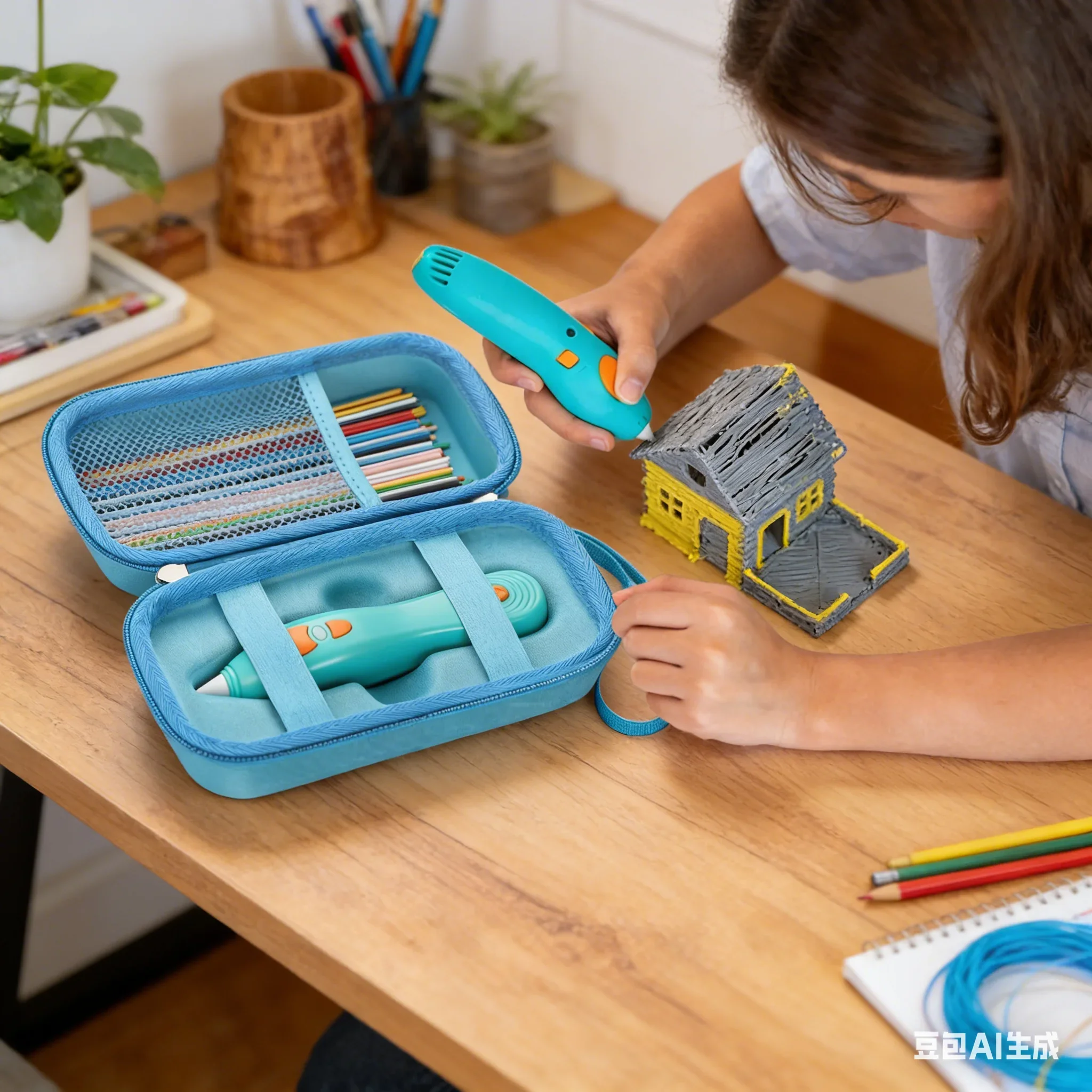 

Сумка для хранения 3D-ручки 3Doodler Start Essentials, многоцветная, водонепроницаемая, из ЭВА, защитный чехол для 3D-ручки, 1 шт.