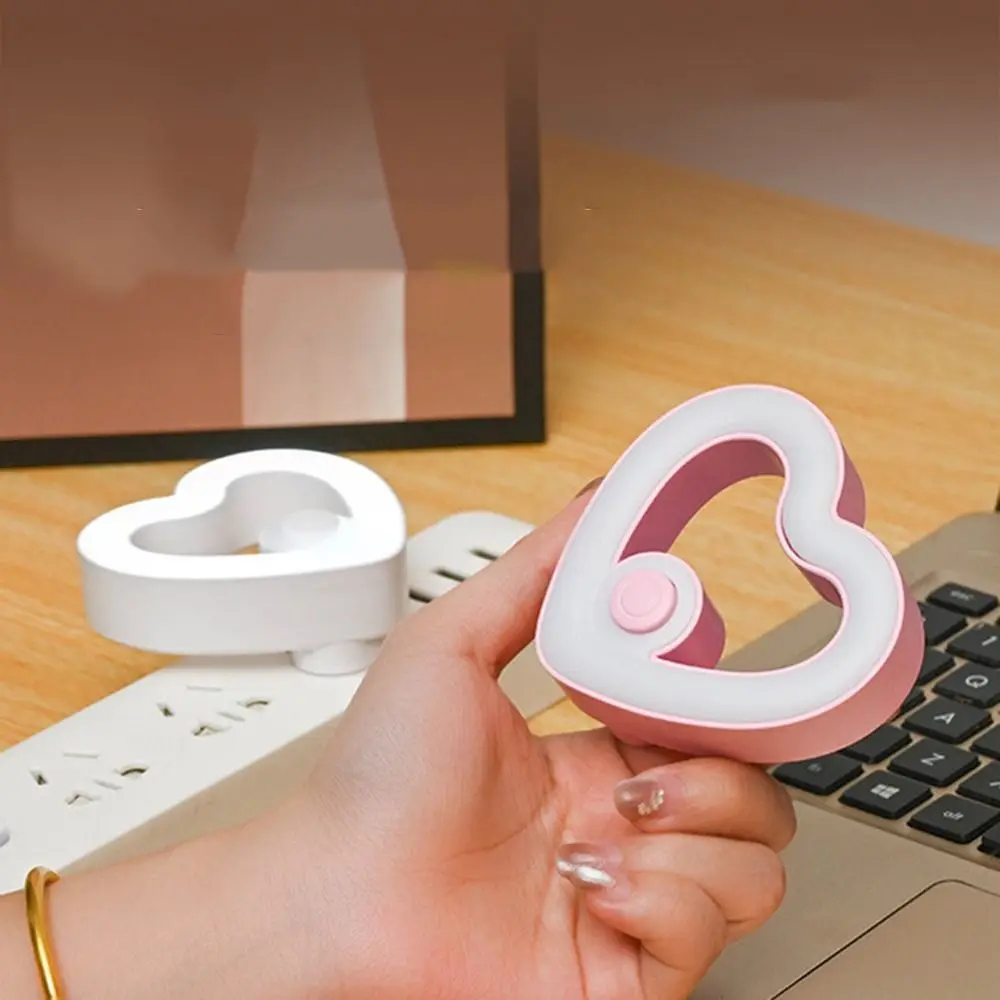 Plug-in Love Night Light 3 Gears Adjustable Eye Protection Cute Bedside Lamp Soft Light Energy Saving Mini Wall Lamp