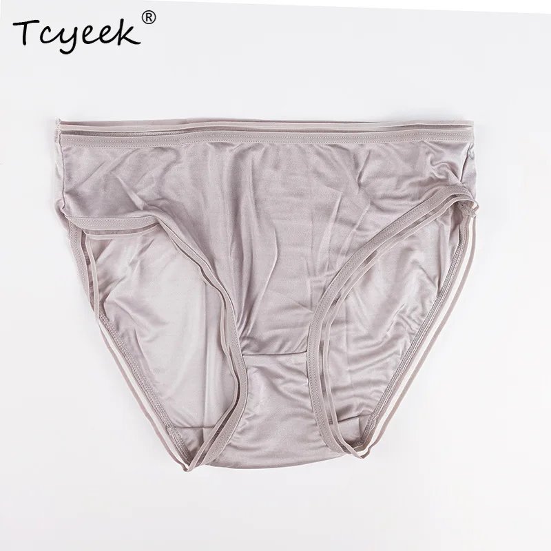 

Tcyeek, 5 шт., сексуальные трусы из 100% натурального шелка, женское однотонное нижнее белье со средней талией, французское дышащее кружевное нижнее белье, новинка лета 2024 года P44343QM