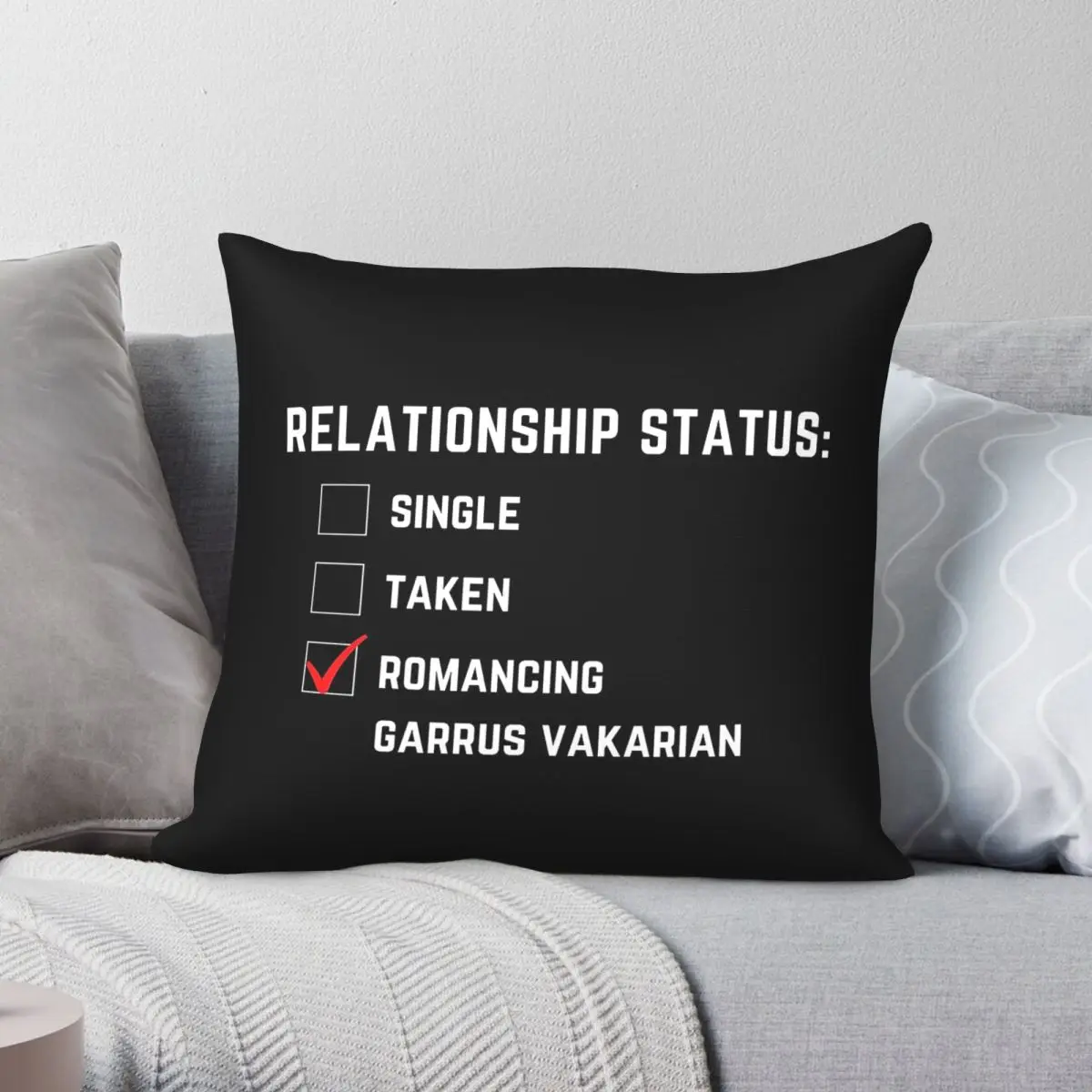 Mass Effect Garrus Vakarian Square Pillowcase Polyester Linen Velvet Creative Zip Decorative Pillow Case Sofa Cushion Case 18