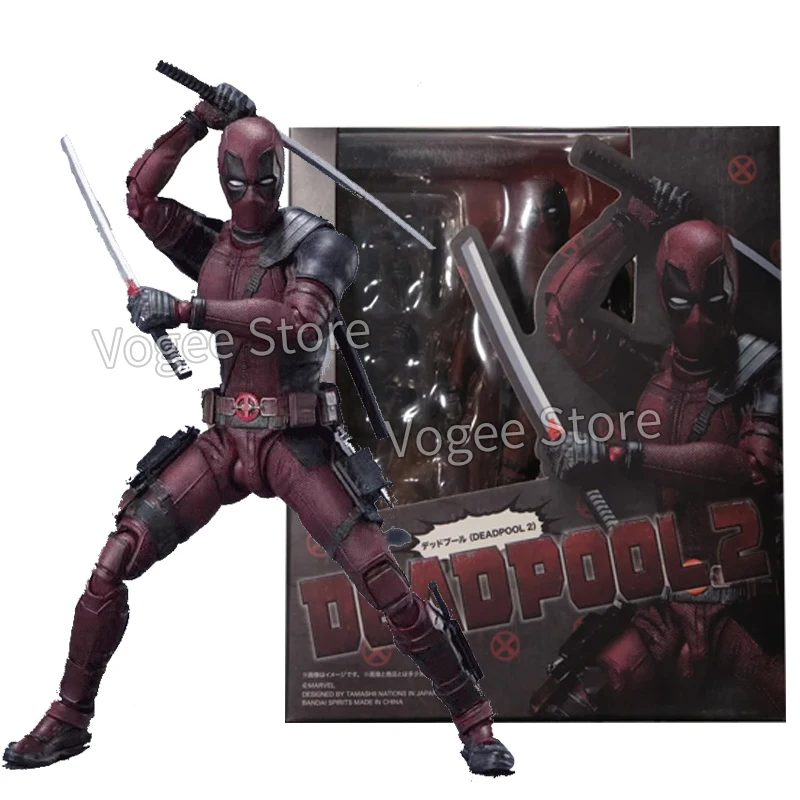 

Экшн-фигурка SHF Deadpool 2 из ПВХ, подвижная Коллекционная кукла супергероя, игрушки для детей, подарок на день рождения, 16 см