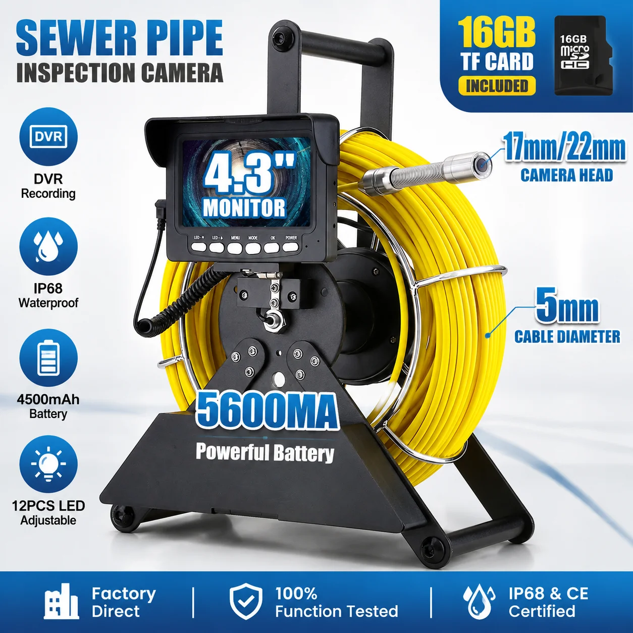 #66 Highest Rated Industrial Endoscope Inspection Cameras to Buy in 2026