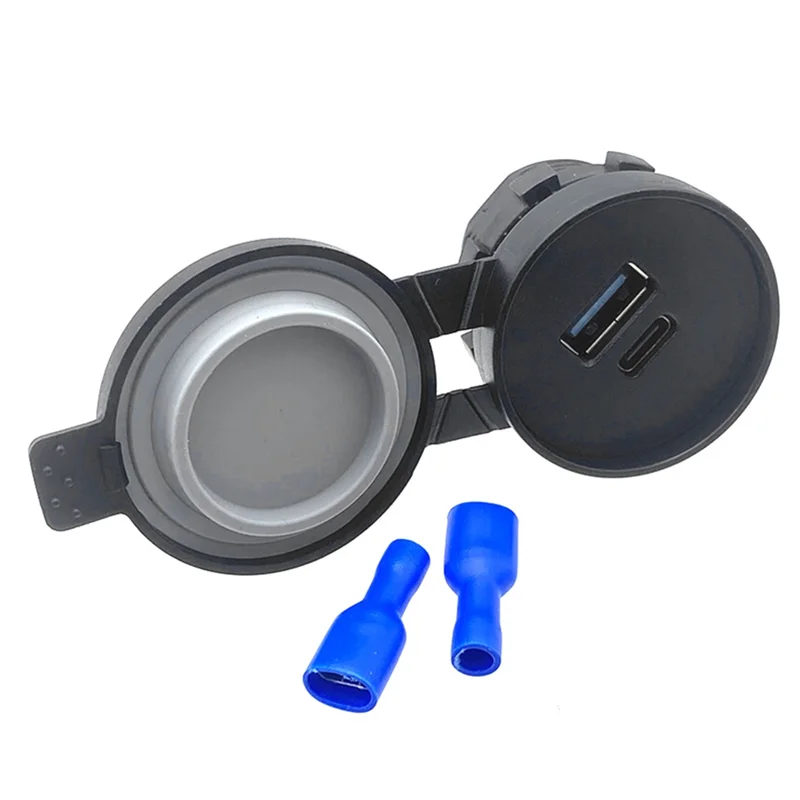 

Waterproof Charging Adapter USB-A Type-C QC3.0 Fast Charging Socket Car USB C Power Supply For Car Ship Motorcycle
