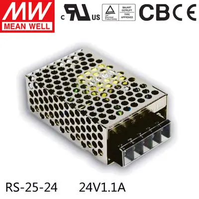 RS-25-5[5V5A] Suitable for Harsh Environments, Genuine Taiwan Mean Well Switching Power Supply, 3-Year Warranty, Ordinary