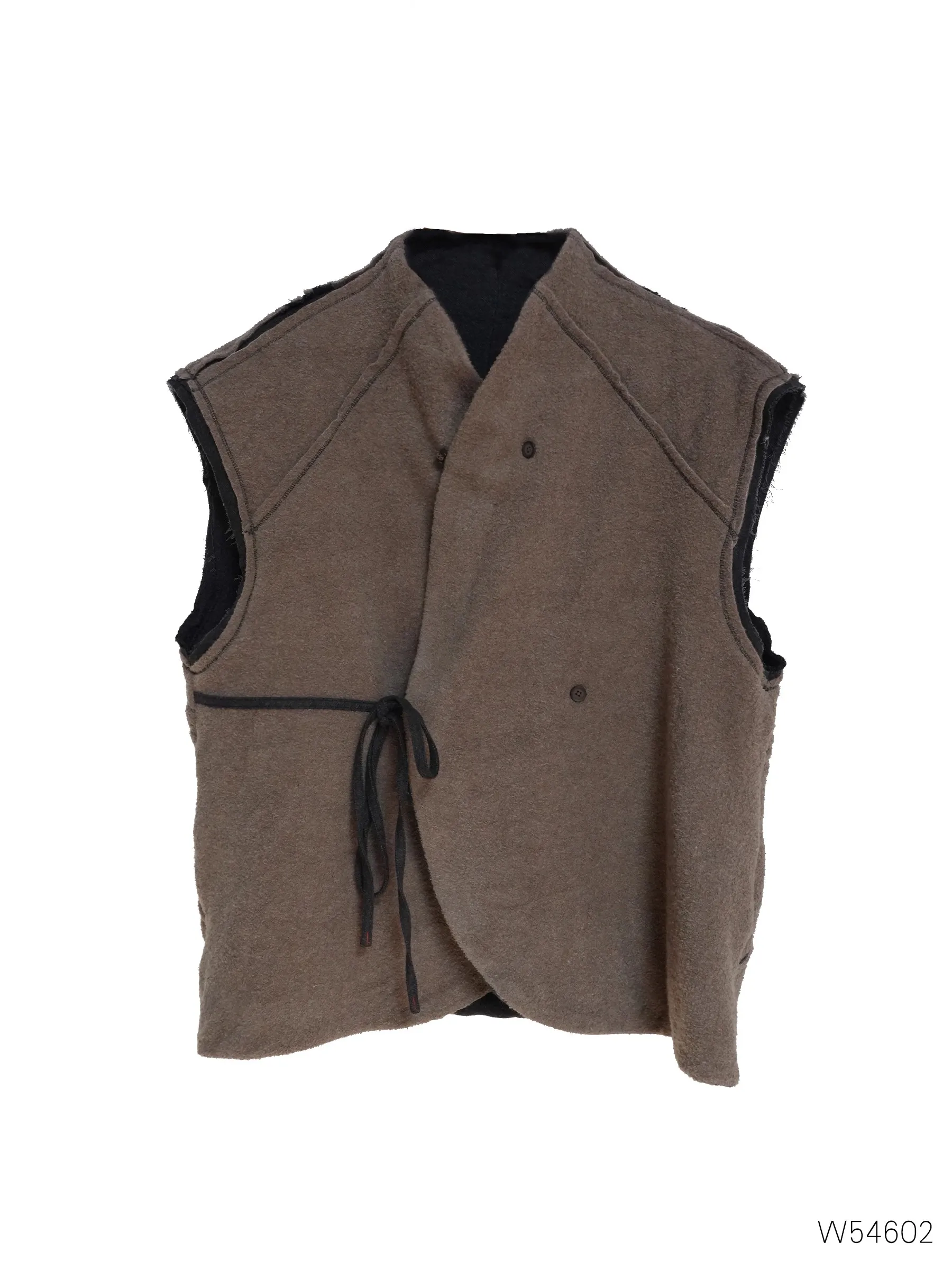 

Винтажный шерстяной жилет W502 от PengPeng Home, однотонный, с V-образным вырезом, на одной пуговице, модный