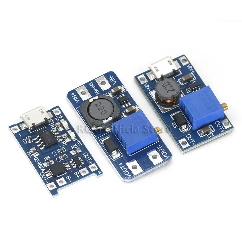 MT3608 DC-DC Adjustable Boost Module 2A Boost Plate Step Up Module with MICRO USB 2V-24V to 5V 9V 12V 28V