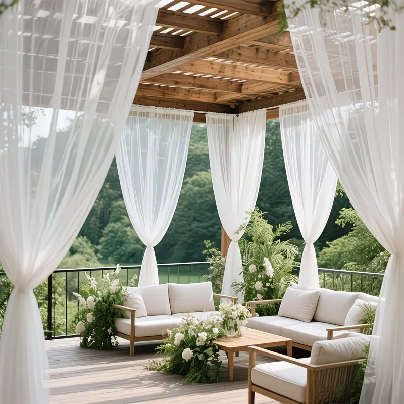 1 Panel Outdoor Curtains with  - Outdoor Camping Venues 评论和价格