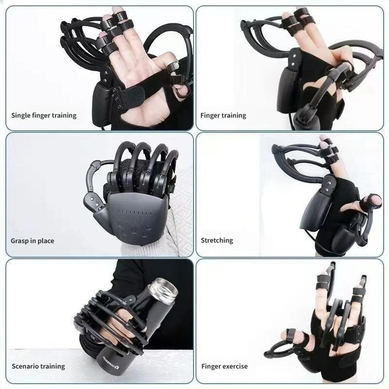 قفازات روبوت لإعادة تأهيل الهيكل الخارجي الميكانيكية، قوة المحرك، تدريب آمن وفعال، أوضاع ذكاء متعددة