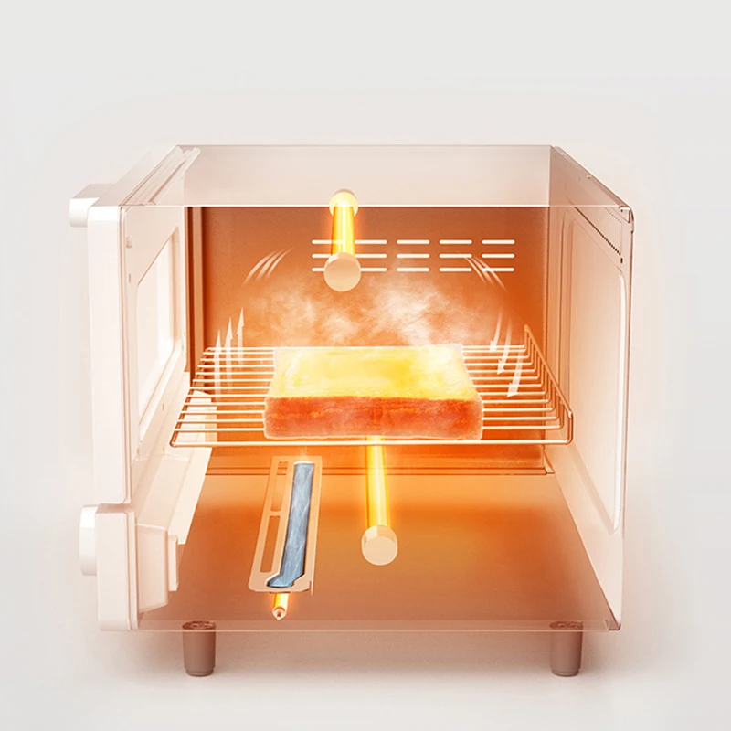 เตาอบไฟฟ้าใช้ในครัวเรือน12L เตาอบไมโครเวฟเตาอบครัว220V พิซซ่าเตาอุ่น