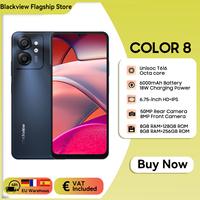Blackview COLOR 8 Smartphone 6.75'' Display 90Hz Android 13,8GB+128GB/256GB 50MP Rear Camera 6000mAh Battery 18W Fast Charging