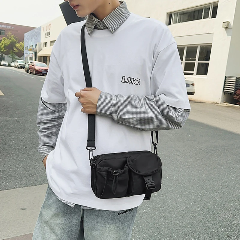 

New multi-pocket shoulder bag women's fashion casual messenger bag men's messenger bag lightweight sports outdoor crossbody bag
