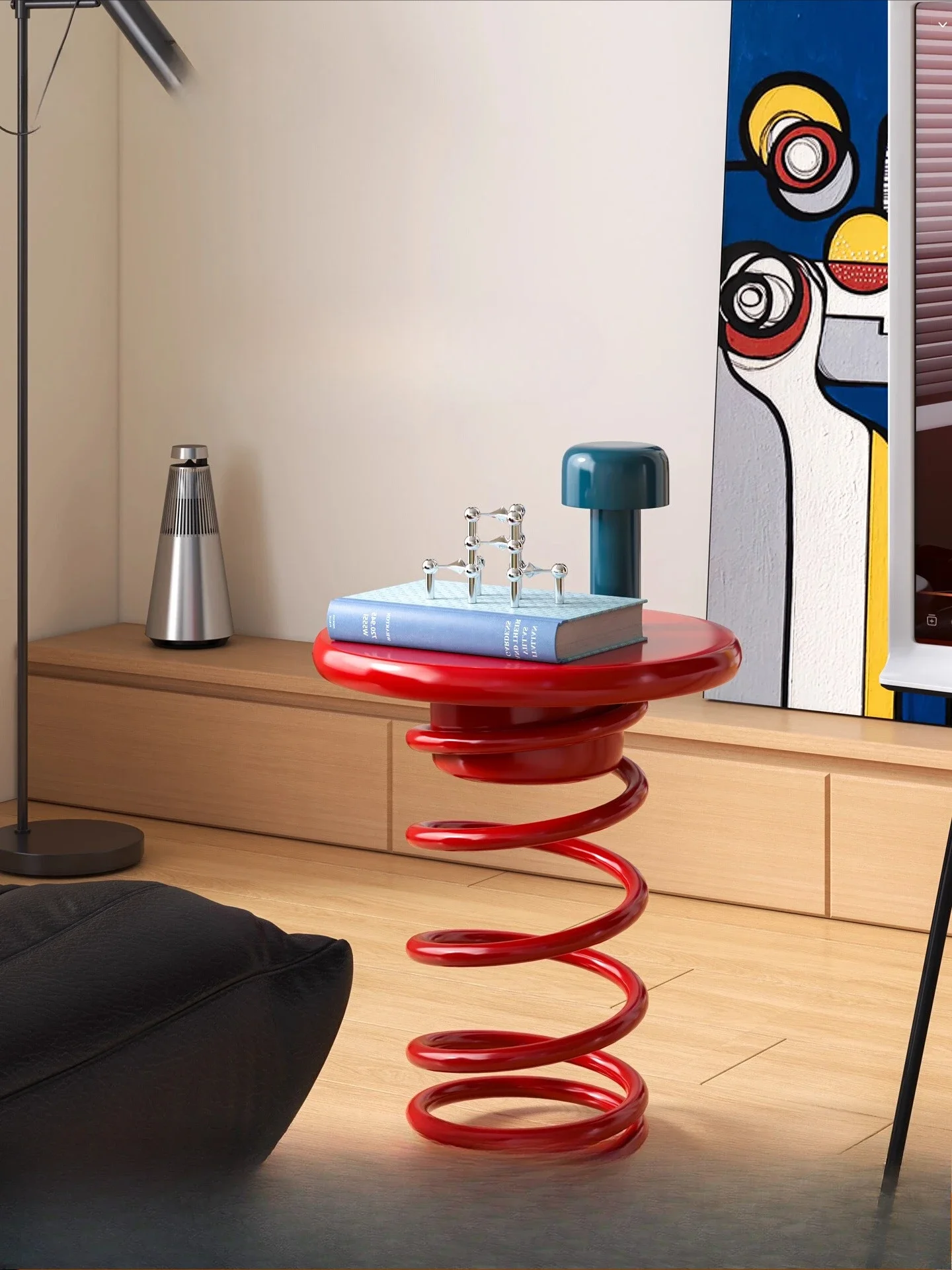 Creative Living Room Side Table for Home Decor, Unique Accent Table for Placing Books, Drinks and Small Items