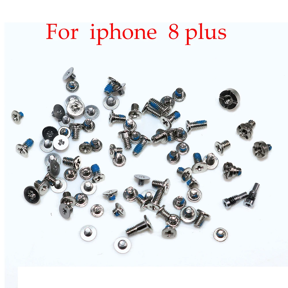 Full Screw Set For iPhone X XS Max XR Repair Bolt Complete Kit Replacement Repair Parts For  Tails Screw For 4/5/6/7/8P Max