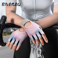 RNABAU, guantes de ciclismo para mujer, guantes de gimnasio de medio dedo, manopla para hombre, guantes antideslizantes transpirables, guantes de entrenamiento deportivo para Fitness
