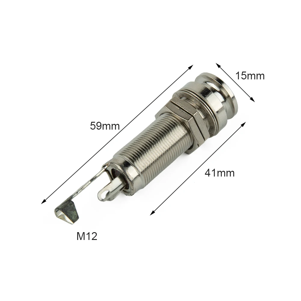 6 35mm Stereo Output Jacks for Electric Guitar, Anti Noise Design, Suitable for Electric Guitar and Bass Players