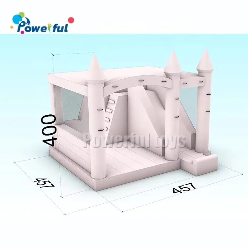 Factory Wholesale Custom Commercial Jumping Bouncer Pink Bouncy Castle Inflatable pink Bounce House for Wedding