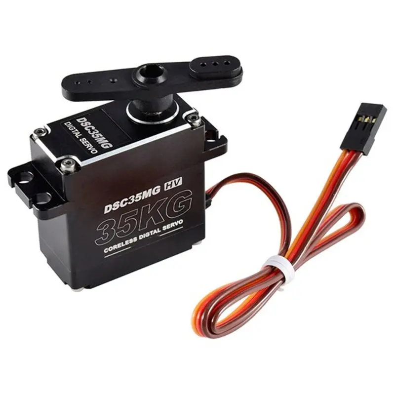 【ALLOWANCE】Waterproof 35KG DSC35MG Metal Gear HV Coreless Digital Servo For RC Car, Boat, Robot DIY- High Performance & Durabili