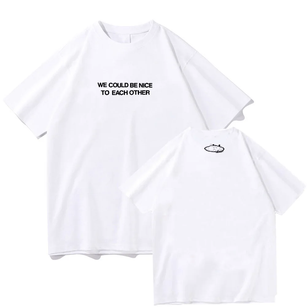 Camiseta Olivia Dean Nice To Each Other, camisetas gráficas de algodón de manga corta para mujer, ropa estampada, camisetas de cuello redondo para hombres y mujeres