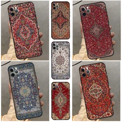 Persian carpet Floral pattern Case For iPhone 14 Plus 11 12 13 15 16 Pro Max Mini Plus XR X XS Max Back Cover