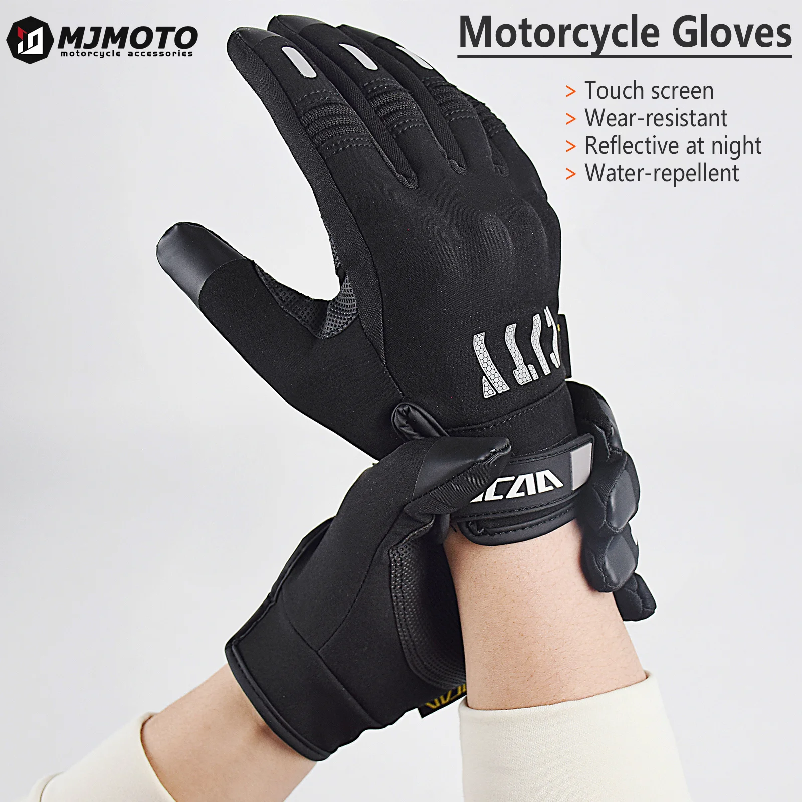 

Motorcycle Gloves Man Touchscreen Motocross Riding Gloves Built-in Anti-fall Protective Case ATV BMX MTB Moto Gloves Waterproof