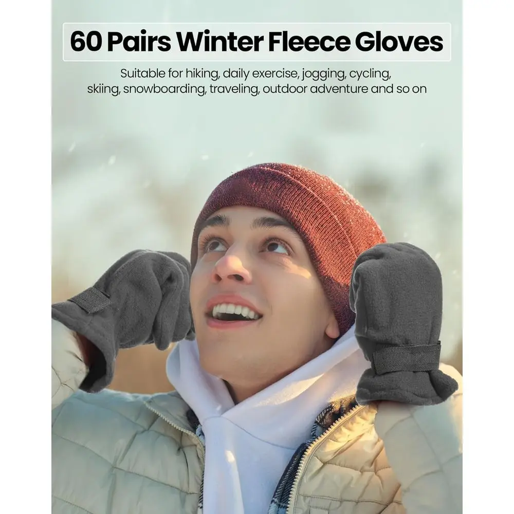 قفازات صوفية للرجال - دافئة وناعمة ومريحة للرياضات الشتوية والقيادة في الطقس البارد #4