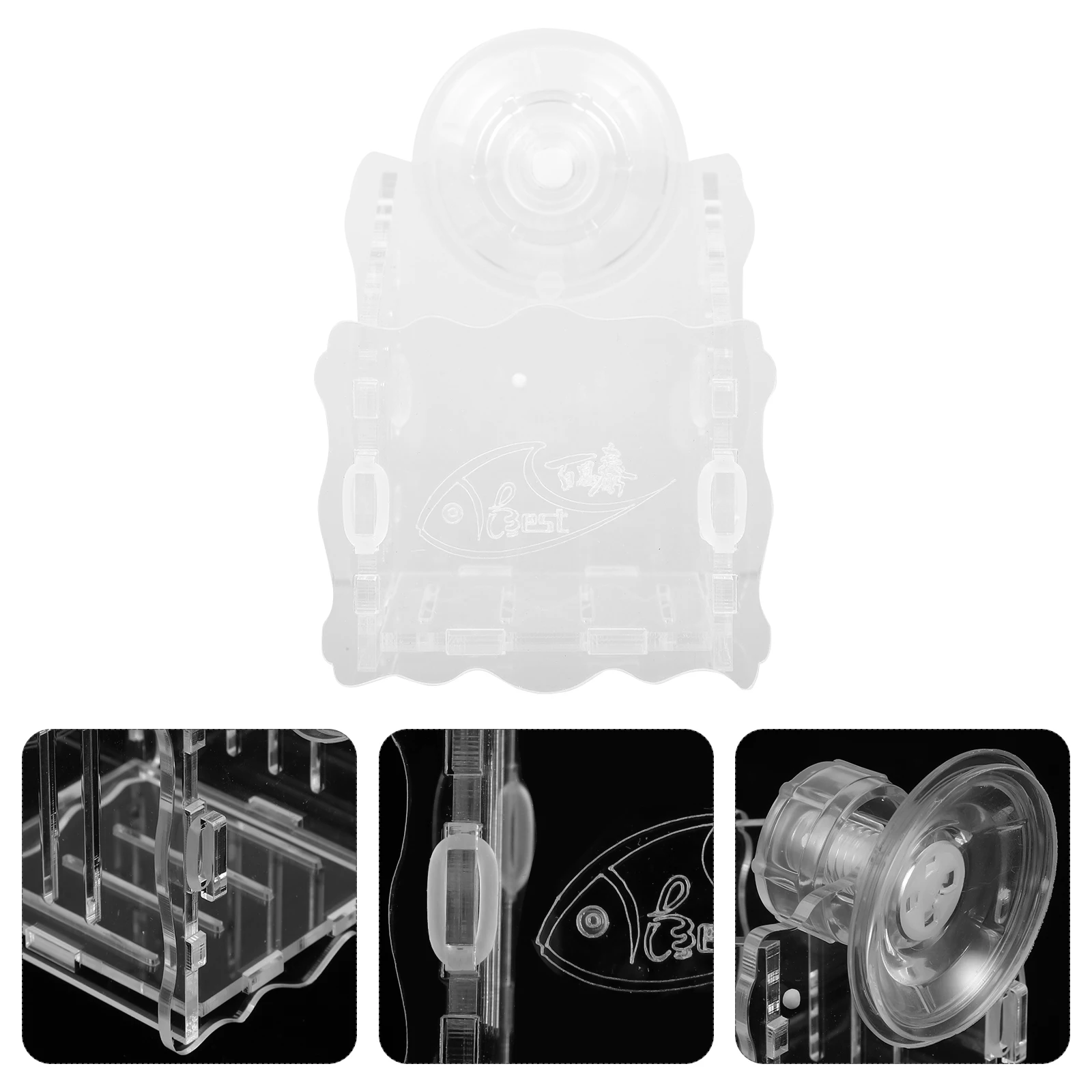

Aquarium Planting Cup Acrylic Water Plant Holder Fish Tank Suction Mount Aquatic Planter Cup Fish Tank Accessories