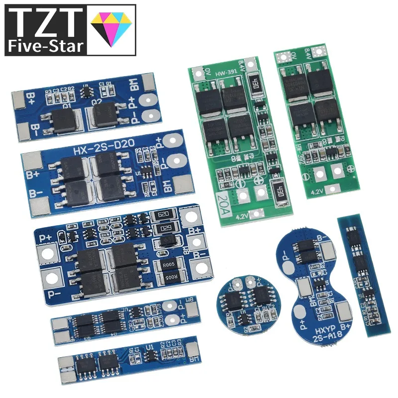 2S 3A 4A 5A 8A 10A 13A 20A 7.4V 8.4V Li-ion 18650 Lithium battery protection board / Balance / BMS board Standard