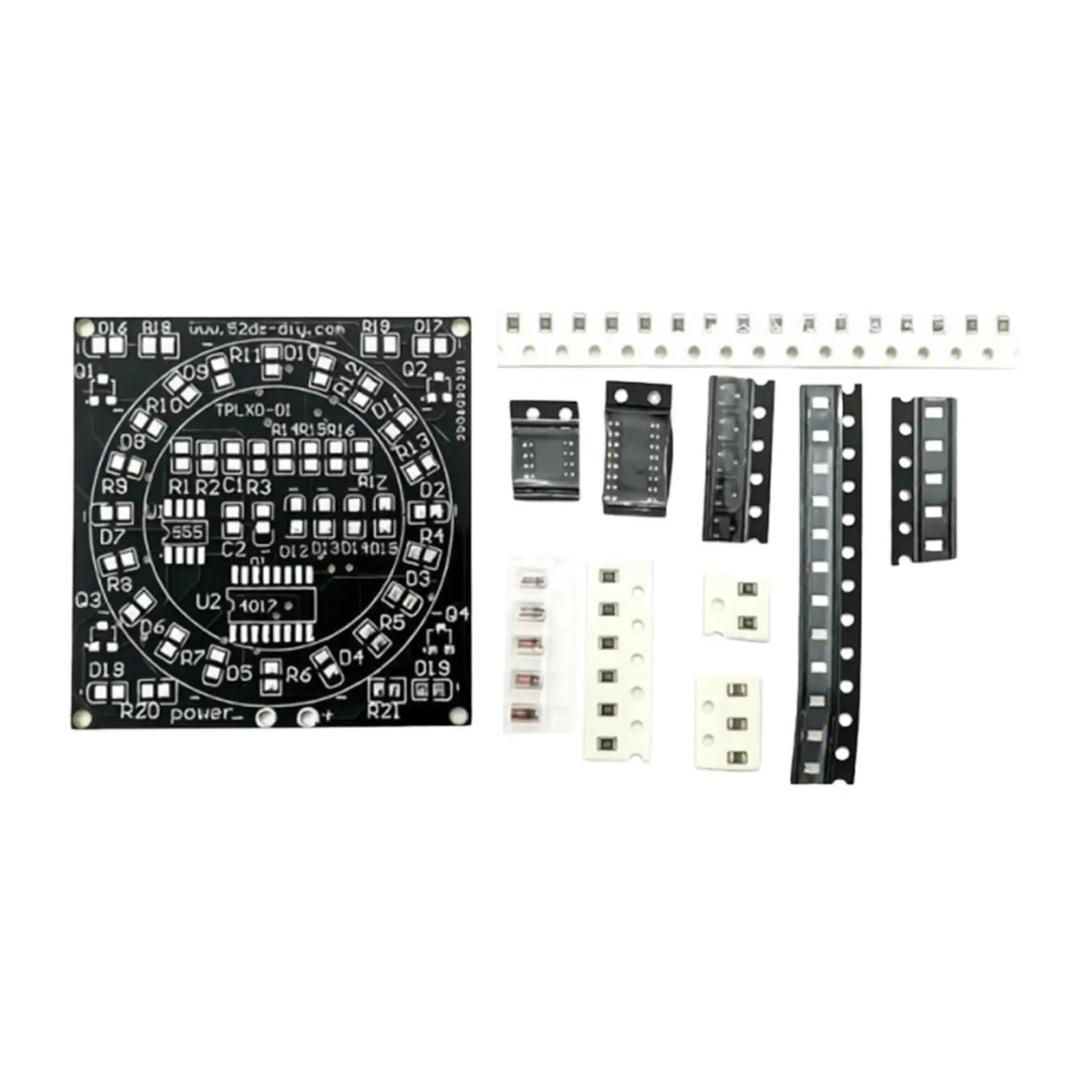 Water Flowing LED DIY Kit PCB Surface Mount Soldering Practice Board for Educational Training