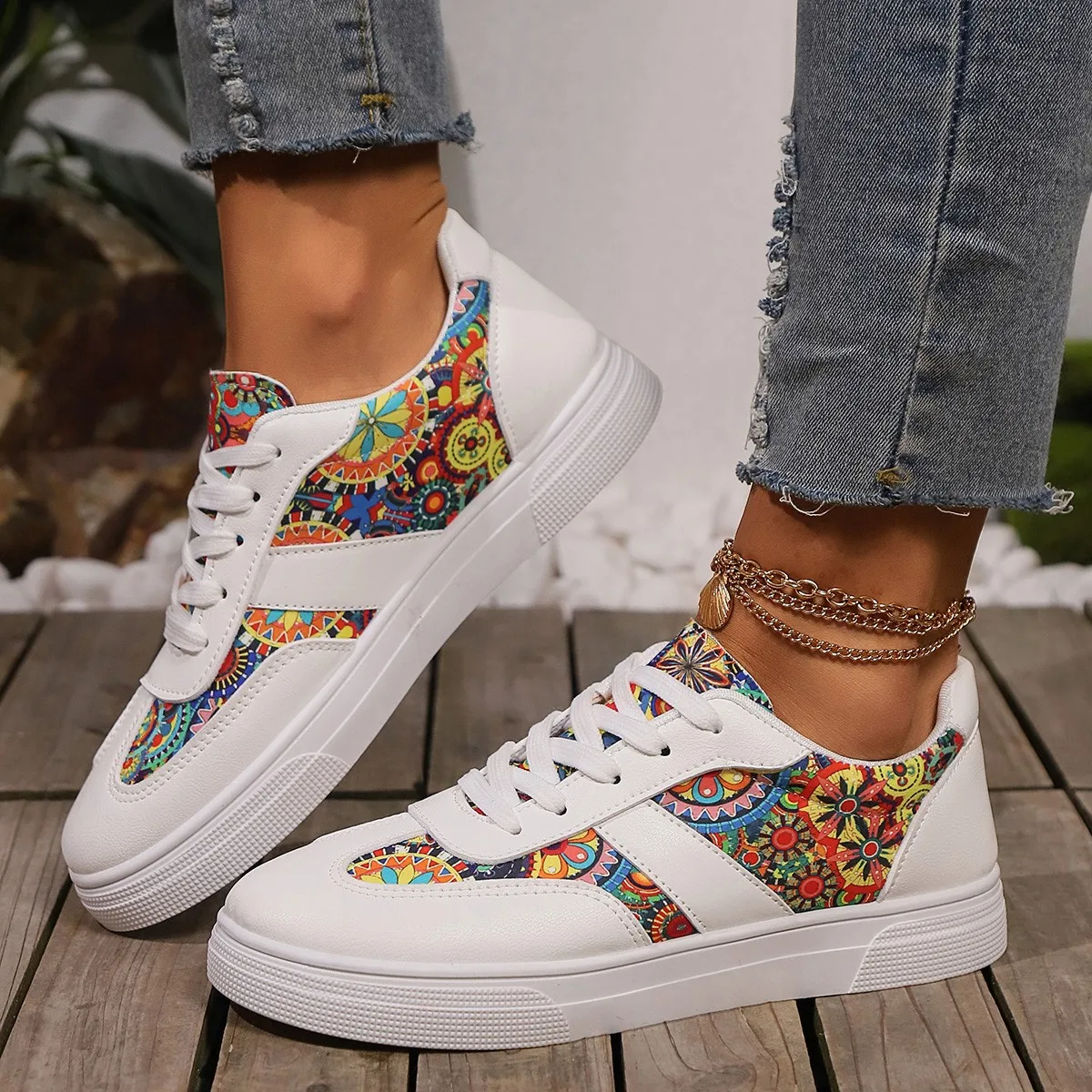 Luxury Women Casual Designer Canvas Shoes Comfy Walking Flats Sneakers Sports Shoes Female High Quality Chaussures Femme Shoe image 2