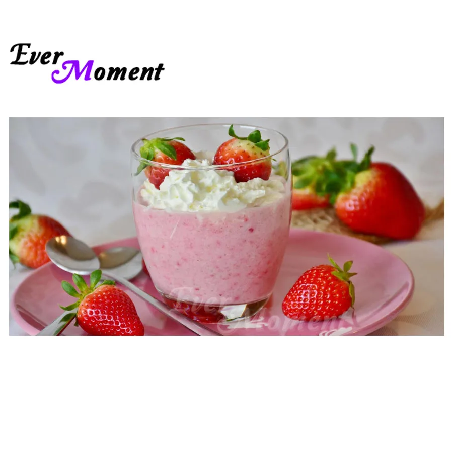 

Алмазная картина Ever Moment, фруктовое растение, 5D DIY, квадратные круглые камни, мозаика, украшения для дома, алмазная вышивка ASF1314