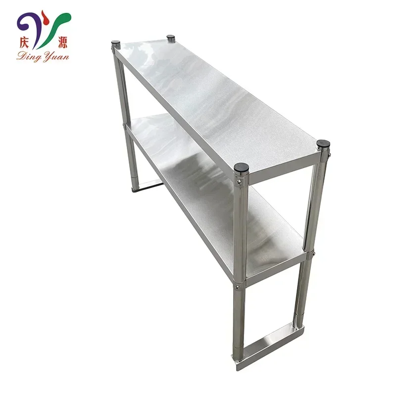 Customized Size Premium Adjustable Height Food Processing Stainless Steel Worktable With Shelf For Commercial Kitchen