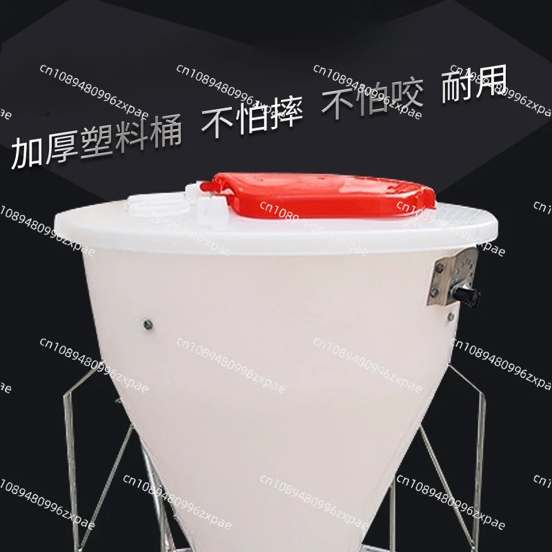 Stainless Steel Pig Feeder Dry Wet Trough Automatic Feeding Bucket Dispenser Free Access Feeding Trough