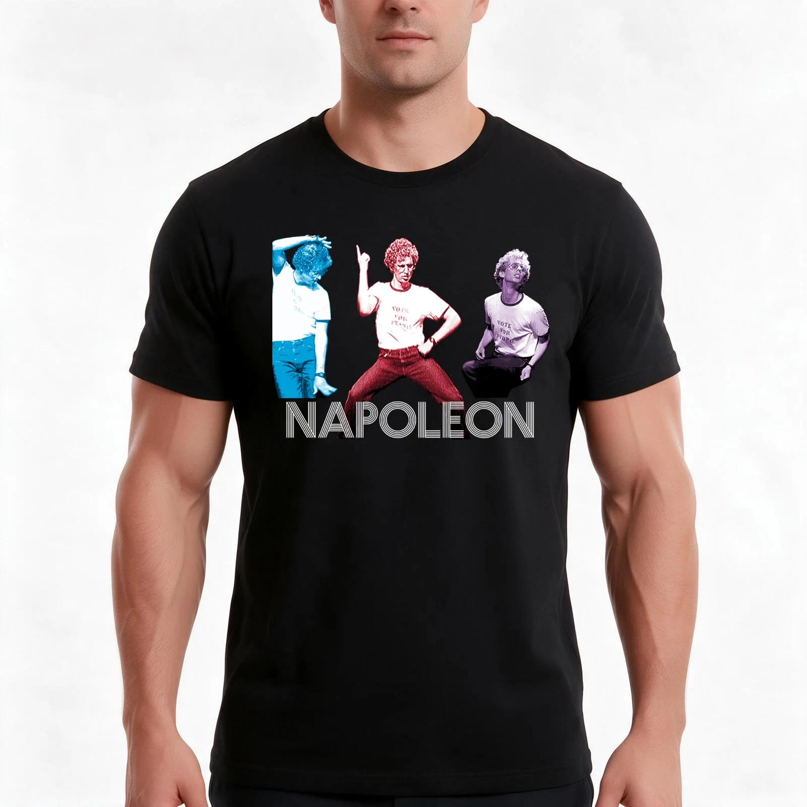 Gift For Men Dance Dance Napoleon Dark Grey Vintage Photograp T-Shirt, Summer Casual Cotton Tee, Oversized Streetwear Tops
