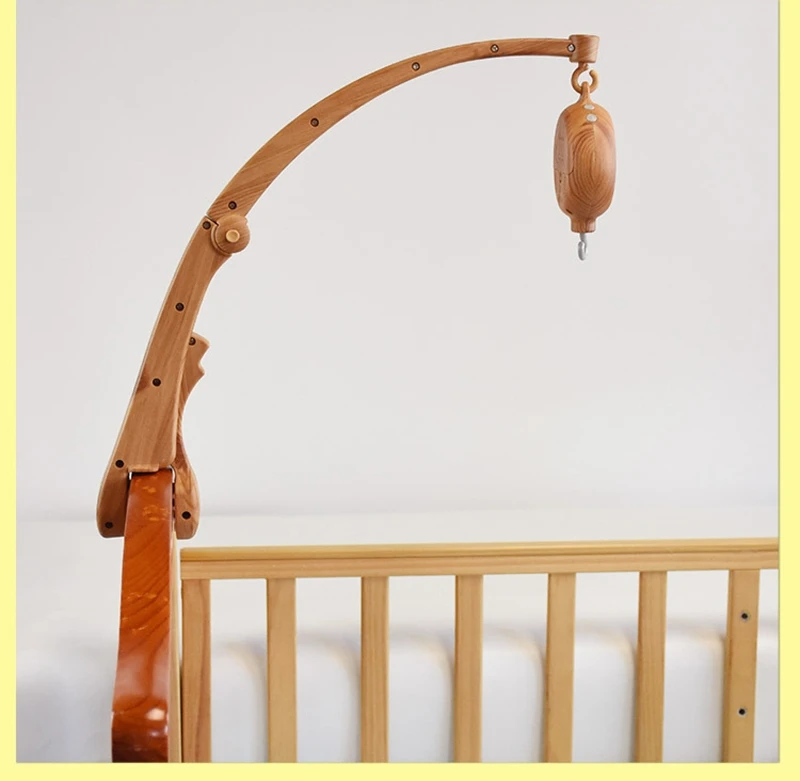 Grain Plastic Baby Crib Mobile Hanging Bed Toy Holder Infant Arm Bracket Baby Music Box Bracket