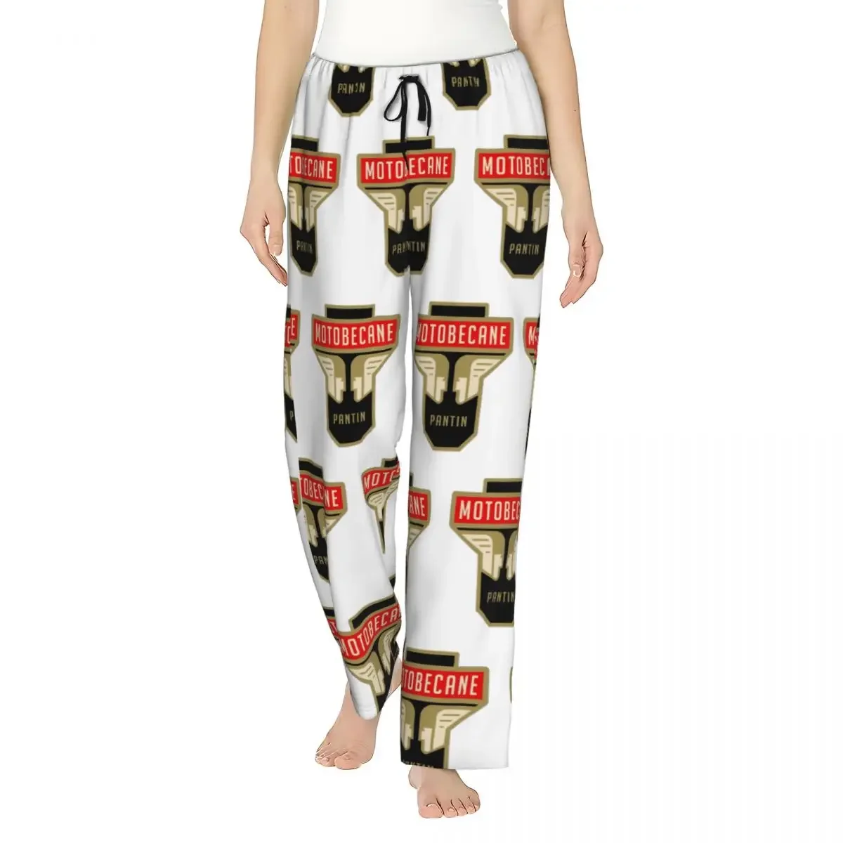 

Женские пижамные брюки Custom Motobecane Headstock с карманами для отдыха и сна