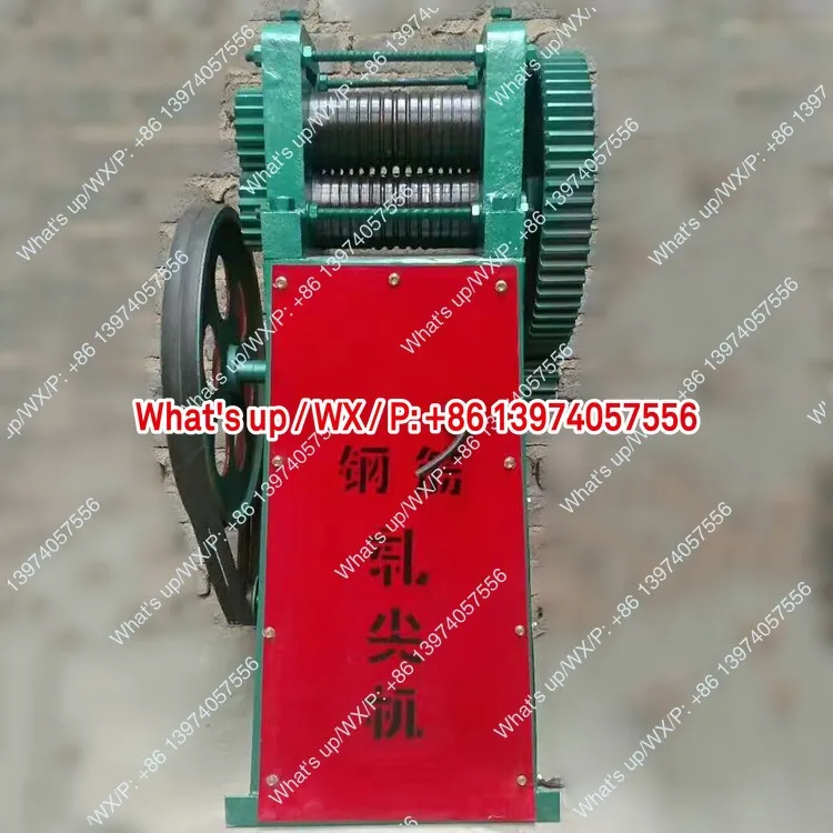 1-8Mm electric steel bar tip rolling machine, copper wire electric head pushing machine drawing front head tip rolling operation