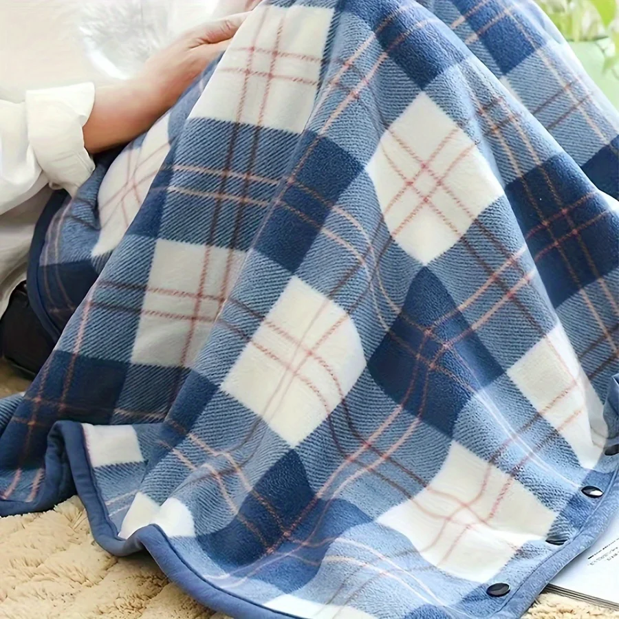 1pc 80x130cm Tragbare Decken Schal Decke Flanell Faul Casual Büro Decke – Detail 6