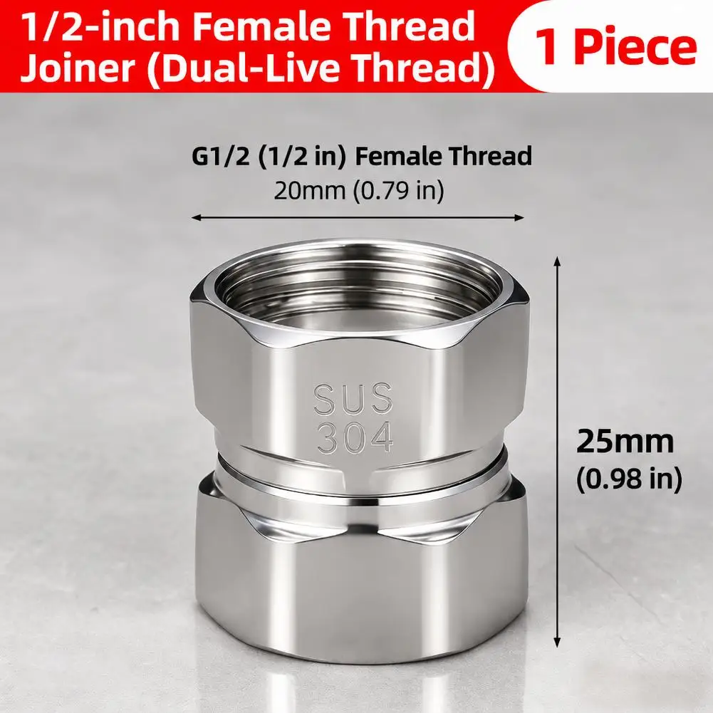 360 Rotating 1/2 Inch Angle Valve Reducing Connector Male Female Thread Wall Mount Corner Fitting For Washing Machine Faucet