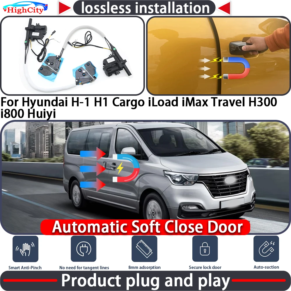 

Closing Door Lock Actuator for Hyundai H-1 H1 Cargo iLoad iMax Travel H300 i800 Huiyi Soft Close Power Latch System Auto Pull