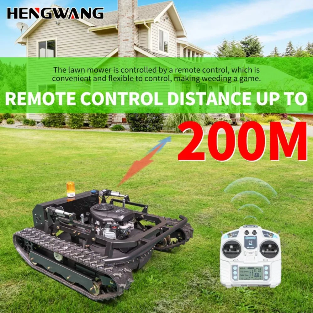 التحكم عن بعد الزاحف جزازة العشب CE EPA 900 مللي متر عرض القطع محرك بريجز وستراتون 810CC قوي لحديقة المزرعة #2