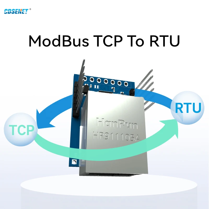 UART seri Ethernet modülü TTL RJ45 CDSENET NT1 Modbus TCP için RTU MQTT Modbus Gateway