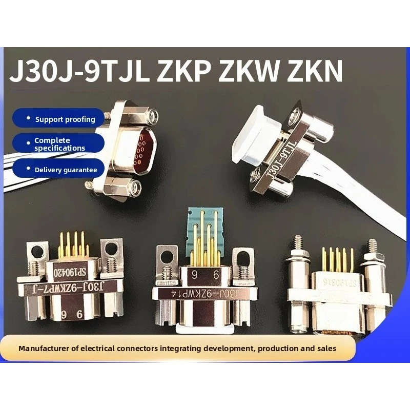 J30J‑9TJL J30J‑9ZKP J30J‑9ZKW‑J/ZKN‑J Micro‑Rectangular Electrical Connector, High‑Density Twist‑Pin Plug Receptacle