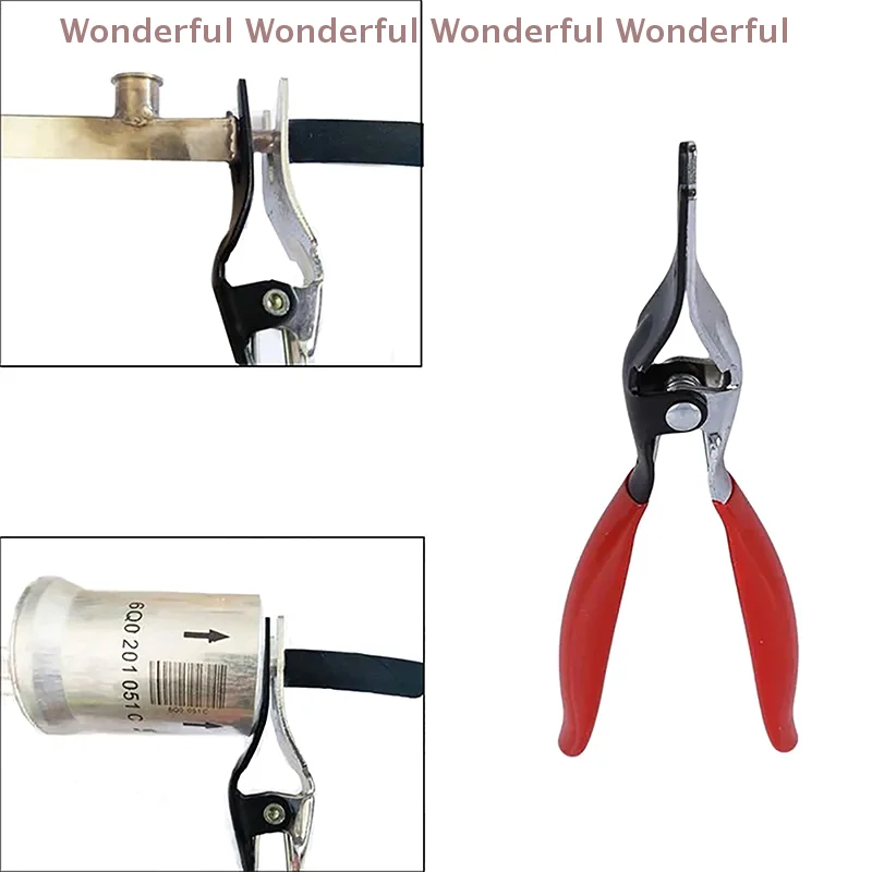 

Car Pipe Tool: Automobile Tubing Oil Pipe Separation Clamp Joint Tightening Pliers Fuel Filters Hose Tube Buckle Removal Tool