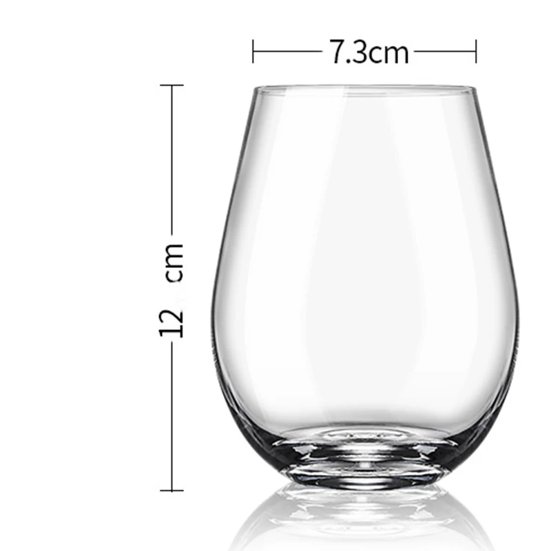 2pcs Set 13oz Wine Glasses 375ml Juice Cup Brandy Mug Whiskey Cocktail Vodka Drinking Cups Drinkware Transparent Water Bottle