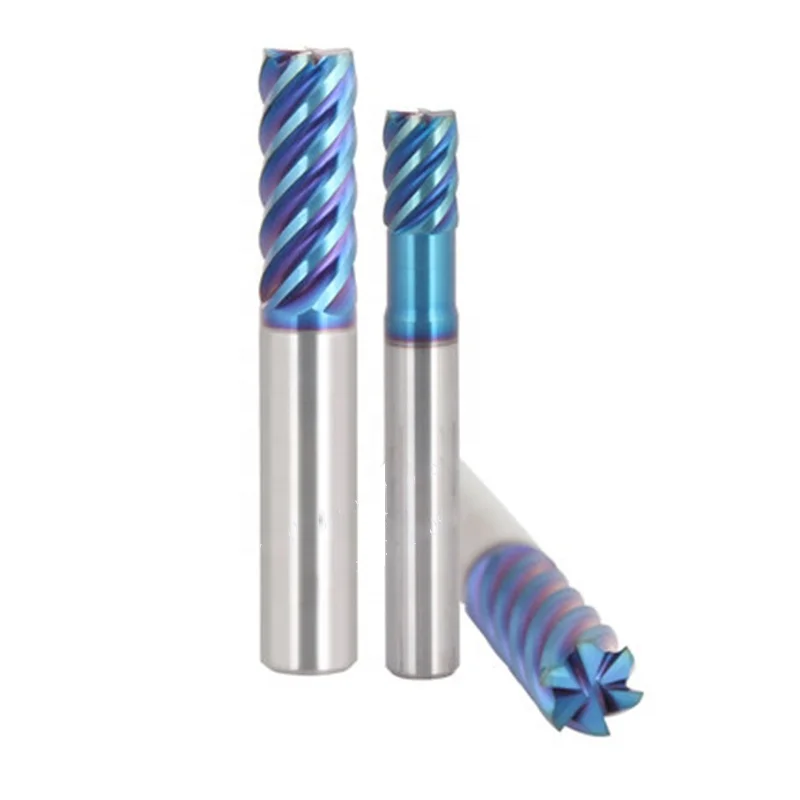 TLF DLCC Customized 5-Flute Cutting Tools Carbide End Mills Flat End Mill for CNC Machine Processing