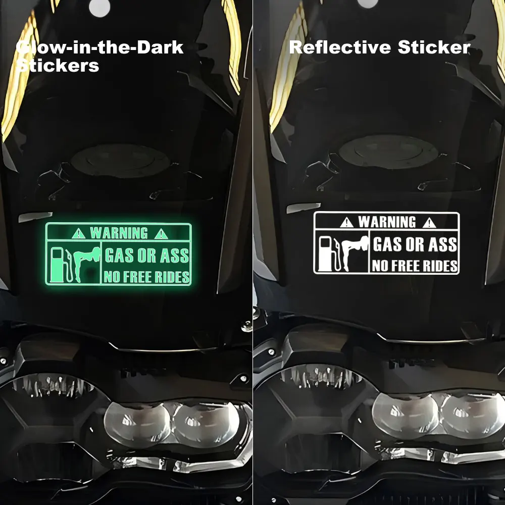 Motorcycle Glow Stickers Waterproof Side Boxes Reflective Decal for BMW R1200GS R1250GS Honda Africa Twin Decoration Accessories